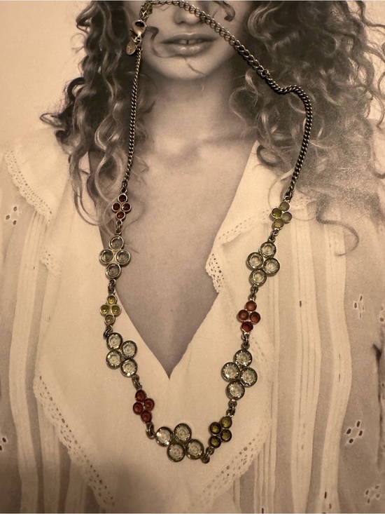 Sorrelli Jewelry - Sorrelli Multi-Color Crystal Floral Cluster Necklace